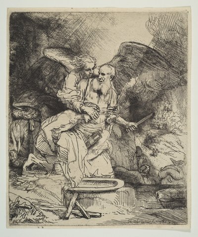 अब्राहम बलिदान, 1655। द्वारा रिमब्रांड वैन रिजन