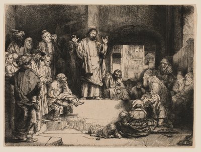 मसीह का प्रचार द्वारा रिमब्रांड वैन रिजन