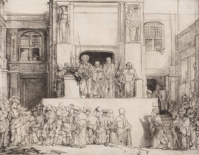 मसीह ने लोगों से परिचय कराया। 1655 द्वारा रिमब्रांड वैन रिजन