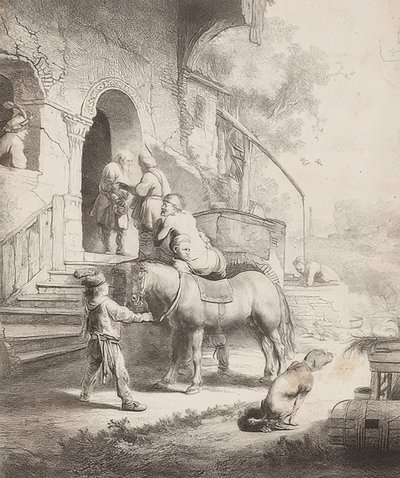 अच्छा सामरी। 1633 द्वारा रिमब्रांड वैन रिजन