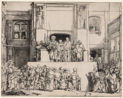 इको होमो। लोगों के सामने मसीह, 1655। द्वारा रिमब्रांड वैन रिजन