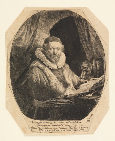 जान उयटेनबोगार्ट (1557-1644), रेमॉन्स्ट्रेंट्स के उपदेशक द्वारा रिमब्रांड वैन रिजन