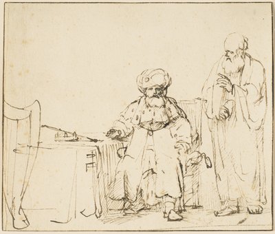 नाथन ने डेविड को जताया, c.1652-53 द्वारा रिमब्रांड वैन रिजन