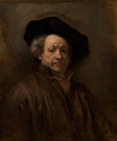 सेल्फ-पोर्ट्रेट, 1660। द्वारा रिमब्रांड वैन रिजन
