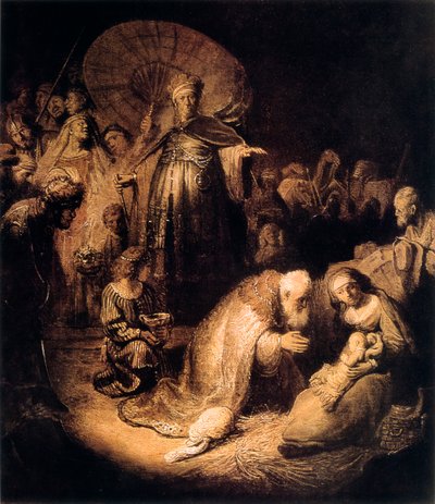 मागी का आराधना, 1632 द्वारा रिमब्रांड वैन रिजन