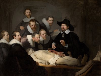 डॉ निकोलस टुल्पो का एनाटॉमी पाठ द्वारा Rembrandt van Rijn
