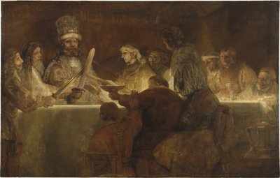 क्लोडियस सिविलिस के तहत बटावियंस की साजिश, 1662 द्वारा रिमब्रांड वैन रिजन