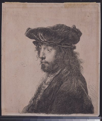 चौथा ओरिएंटल हेड, c.1635 द्वारा रिमब्रांड वैन रिजन