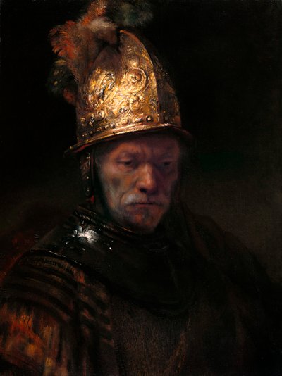 द मैन विथ द गोल्डन हेलमेट, सी। 1650 द्वारा Rembrandt van Rijn