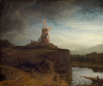 मिल, 1645- 48 द्वारा रिमब्रांड वैन रिजन