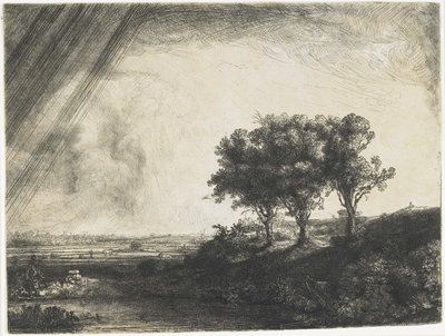 द थ्री ट्रीज़, 1643 द्वारा Rembrandt van Rijn