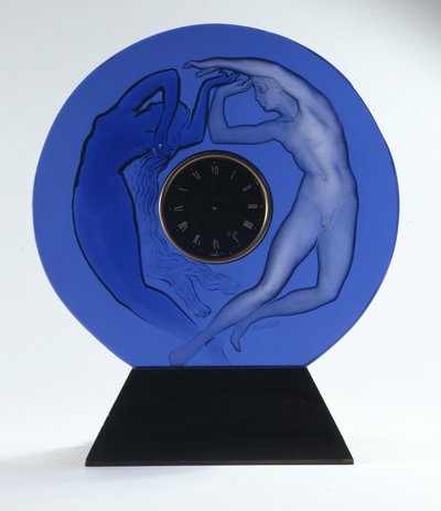 दिन और रात, 1926 (ग्लास क्लॉक सराउंड) द्वारा Rene Jules Lalique