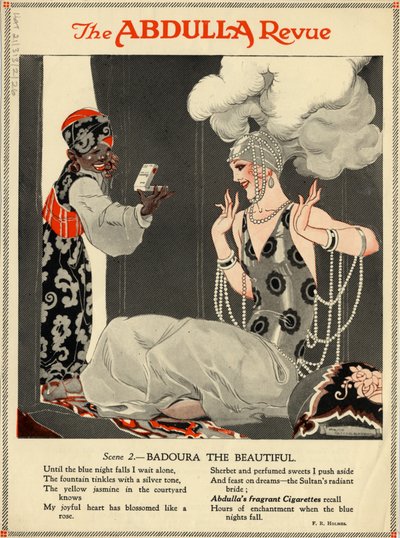 अब्दुल्ला सिगरेट, 1920 के दशक द्वारा रेने विंसेंट