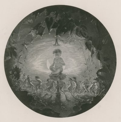 पक एंड द फेयरीज़, मिड समर नाइट्स ड्रीम (उत्कीर्णन) द्वारा रिचर्ड (बाद में) डड्डो