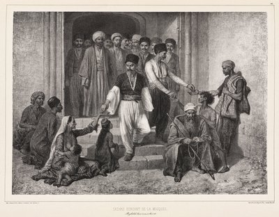 मस्जिद से निकलने वाले तातार, बागचे-सराय, क्रीमिया द्वारा रिचर्ड (बाद में) डड्डो
