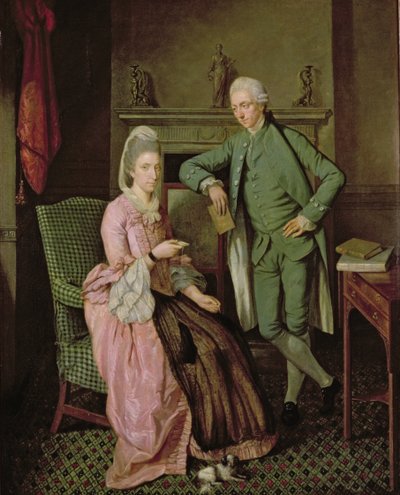 बातचीत टुकड़ा, मध्य 1770s (कैनवास पर तेल) द्वारा रिचर्ड (Attr। To) ब्रॉम्पटन