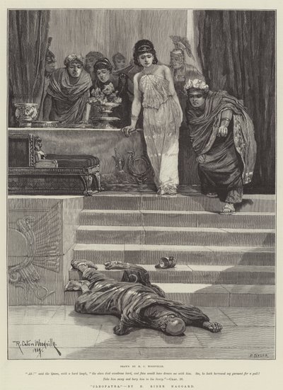 "क्लियोपेट्रा," एच राइडर हैगार्ड (उत्कीर्णन) द्वारा द्वारा रिचर्ड कैटन II (बाद में) वुडविले
