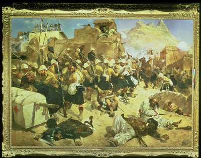 कंधार: 92 वां हाईलैंडर्स और दूसरा गोरखा स्टॉर्मिंग गौड़ी मुल्ला साहिबदाद द्वारा रिचर्ड कैटन II वुडविले
