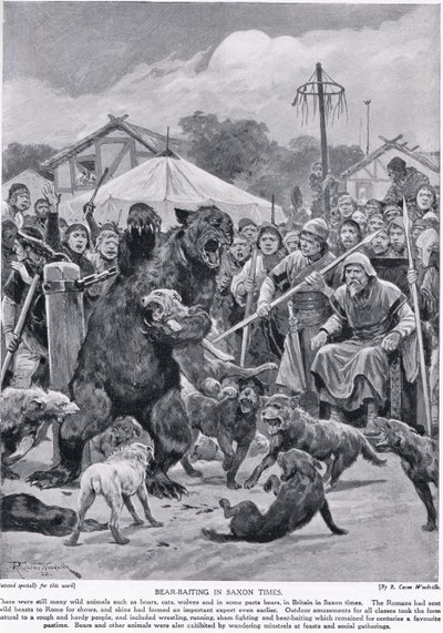 &39;हचिसन की ब्रिटिश नेशन की कहानी&39; से, सेक्सन के समय में भालू, c.1920 द्वारा रिचर्ड केटन वुडविले