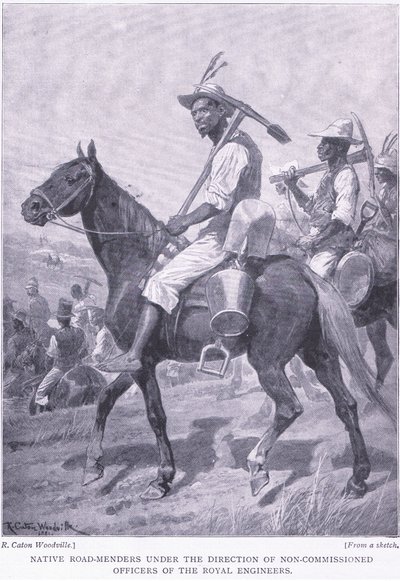 नेटिव रोड मेंडर्स, आफ्टर प्रिटोरिया: द गुरिल्ला वार 1901 में हार्म्सवर्थ ब्रोस लिमिटेड द्वारा प्रकाशित द्वारा रिचर्ड केटन वुडविले