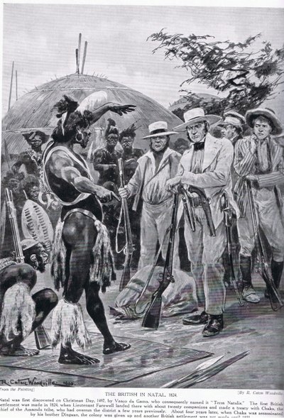 1824 में नेटाल में ब्रिटिश, &39;हचिंसन की कहानी ब्रिटिश नेशन की कहानी&39; से द्वारा रिचर्ड केटन वुडविले