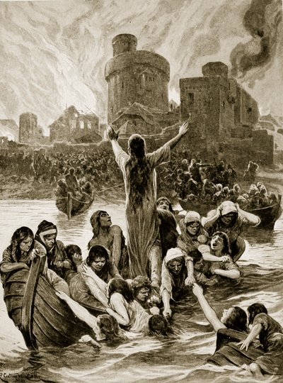 लिंकन के &39;निष्पक्ष&39; के बाद, &39;हचिंसन की कहानी ब्रिटिश राष्ट्र की कहानी&39;, c.1920 से चित्रण द्वारा रिचर्ड केटन वुडविले जूनियर