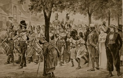 1814 में केपटाउन में मार्च करने वाली ब्रिटिश सेना, &39;हचिन्सन की कहानी ब्रिटिश नेशन की कहानी&39;, c.1923 द्वारा रिचर्ड केटन वुडविले जूनियर