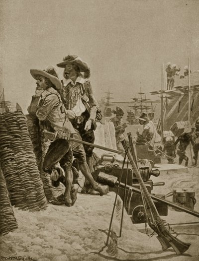 मद्रास में पहला किला, 1640, &39;हचिन्सन की कहानी ब्रिटिश नेशन का चित्रण&39;, c.1923 द्वारा रिचर्ड केटन वुडविले जूनियर