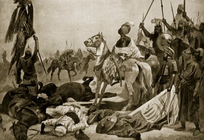 1780 में कोन्जिवरम में हैदर अली, &39;हचिंसन की कहानी ब्रिटिश नेशन की कहानी&39;, c.1923 द्वारा रिचर्ड केटन वुडविले जूनियर