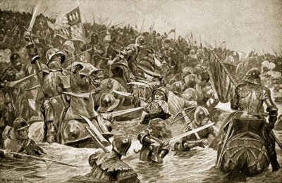 टूटन की लड़ाई, &39;हचिंसन की कहानी ब्रिटिश राष्ट्र की कहानी&39;, c.1923 से द्वारा रिचर्ड केटन वुडविले जूनियर