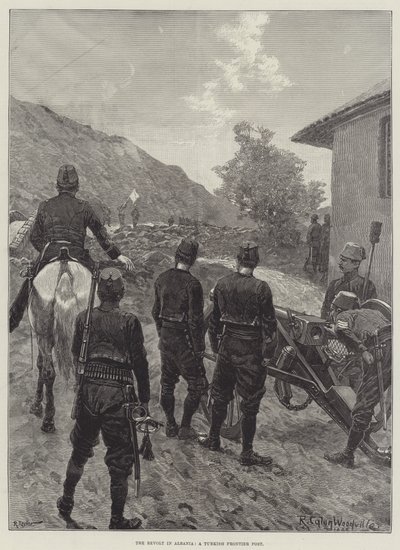 अल्बानिया में विद्रोह, एक तुर्की फ्रंटियर पोस्ट द्वारा रिचर्ड केटन वुडविले जूनियर