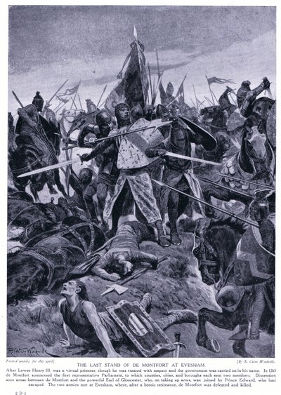 Evesham AD1265, 1920 के डे मॉन्टफोर्ड का अंतिम स्टैंड द्वारा रिचर्ड केटन वुडविले जूनियर