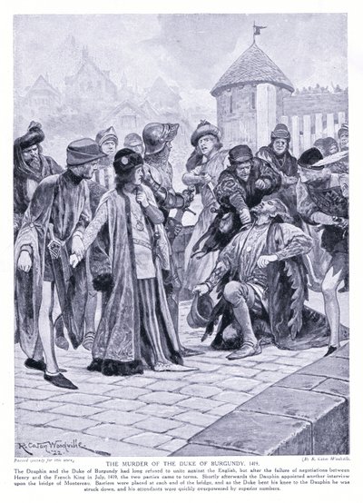 ड्यूक ऑफ बरगंडी AD1419, 1920 की हत्या द्वारा रिचर्ड केटन वुडविले जूनियर