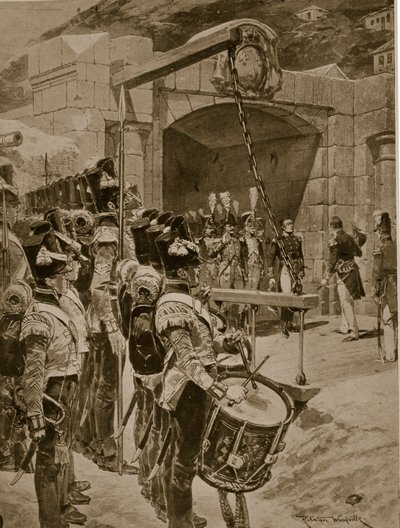 1810 में मॉरीशस आइल के अंग्रेजों के सामने आत्मसमर्पण, &39;हचिन्सन की कहानी ब्रिटिश राष्ट्र की कहानी&39;, c.1923 द्वारा रिचर्ड केटन वुडविले जूनियर
