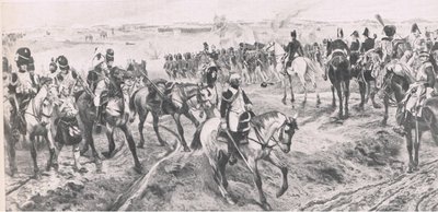 वाटरलू जून 18 1815: द ओल्ड गार्ड, ब्रिटिश बैटल ऑन लैंड एंड सी, 1915 से चित्रण द्वारा रिचर्ड केटन वुडविले जूनियर