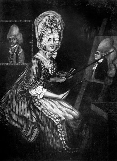 द पेंट्रेस ऑफ़ मकारोनीस, 1770। द्वारा रिचर्ड डाइटन