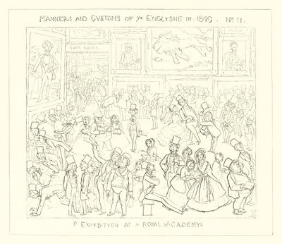 1849, द रॉयल एकेडमी में एक प्रदर्शनी द्वारा रिचर्ड डॉयल