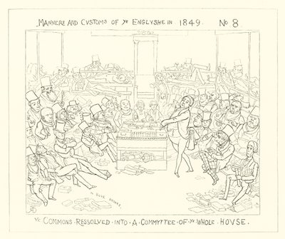 1849, कॉमन्स ने पूरे सदन की एक समिति में हल किया द्वारा रिचर्ड डॉयल