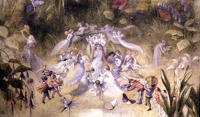 टाइटेनिया का शौचालय, c.1870 (कागज पर पानी के रंग का) द्वारा रिचर्ड डॉयल