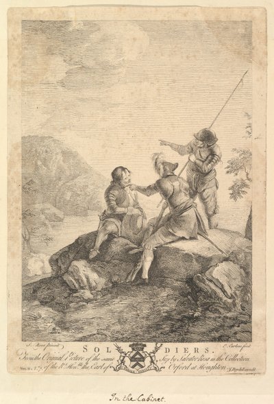 तीन सैनिक, 1766-67। द्वारा रिचर्ड अर्लोम