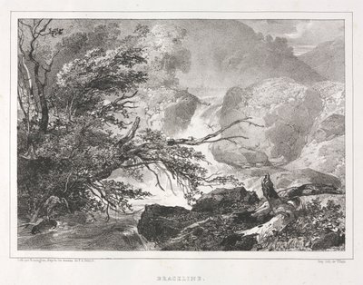 स्कॉटलैंड के सुरम्य दृश्य: ब्रैकलाइन, 1826। द्वारा रिचर्ड पार्क्स बोनिंगटन