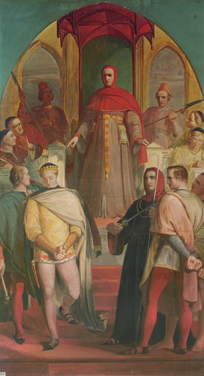 प्रिंस हेनरी (1387-1422) न्यायाधीश गैसकोइग्ने के प्राधिकारी को स्वीकार करते हैं (c.1350-1419) 1845 द्वारा रिचर्ड रेडग्रेव