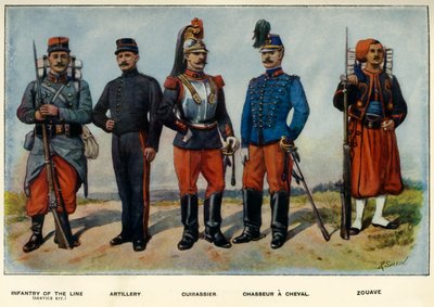 फ्रांसीसी सेना के प्रकार, 1919। द्वारा रिचर्ड सिम्किन