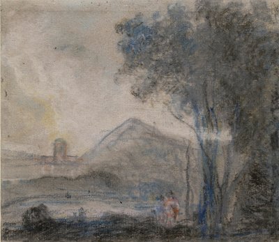'सिसेरो एंड हिज फ्रेंड्स' के लिए अध्ययन, c1770s द्वारा रिचर्ड विल्सन