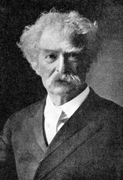 मार्क ट्वेन, सभी अमेरिकी हास्यकारों में सबसे महान, 1923। द्वारा Rischgitz संग्रह