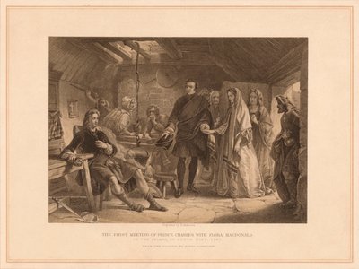 फ्लोरा मैकडोनाल्ड के साथ प्रिंस चार्ल्स की पहली मुलाकात, 1747 1878 द्वारा रॉबर्ट एंडरसन