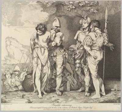 बैंडिट्टी रिटर्निंग, 9 नवंबर, 1780। द्वारा रॉबर्ट ब्लिथ