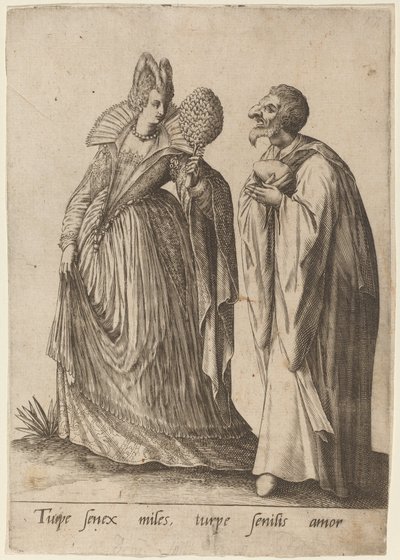एक अपमानित वृद्ध सैनिक..., 1570-1650। द्वारा रॉबर्ट Boissard