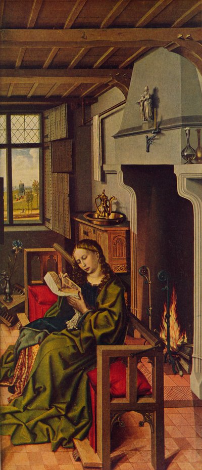 Altarpiece Altar सांता बारबरा, 1438, c1934 द्वारा रॉबर्ट कैंपिन
