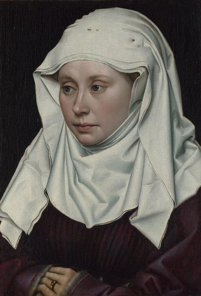 पोर्ट्रेट ऑफ़ अ वुमन, सीए 1435 द्वारा Robert Campin